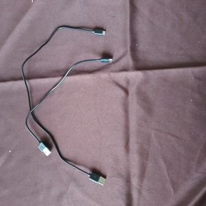 2 short android chargers